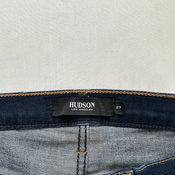 Hudson Jeans Womens Size 27 Mid Rise Skinny Medium Washed Stretch Denim Blue - Picture 7 of 11